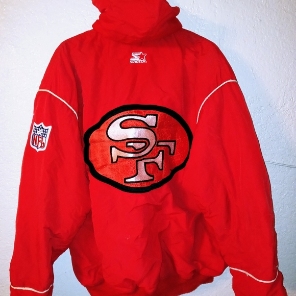 Vintage starter SF 49ers parka jacket size xl - Picture 1 of 6